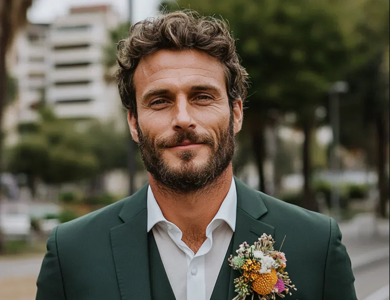 Inspiration mit grünen Hochzeitsanzügen: 7 Beispiele