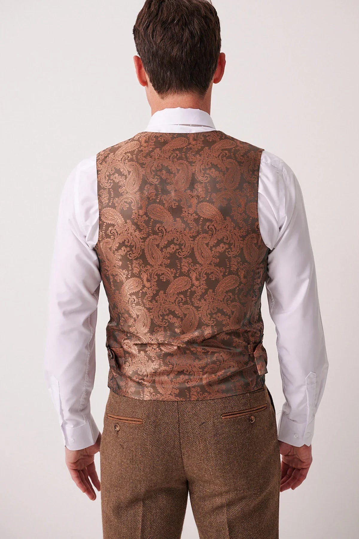 Marc Darcy - Weste Dean Tan Tweed