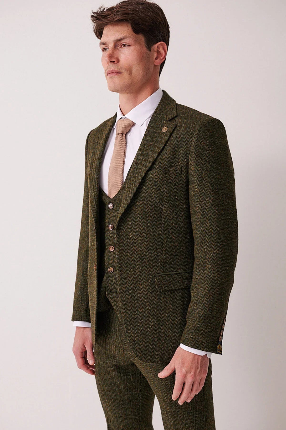 Marc Darcy – Sakko Dean Olive Tweed