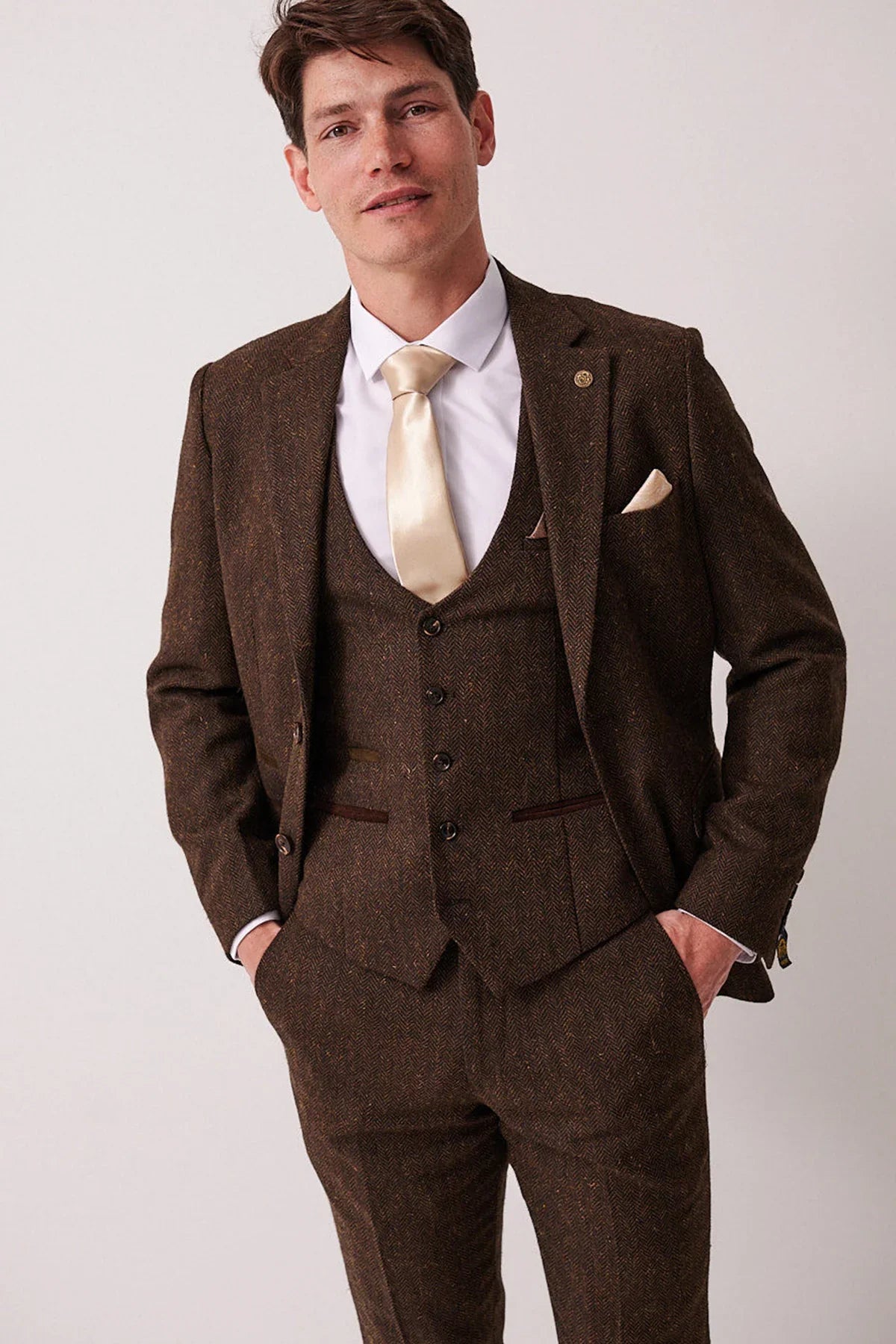 Marc Darcy - Sakko Dean Brown Tweed