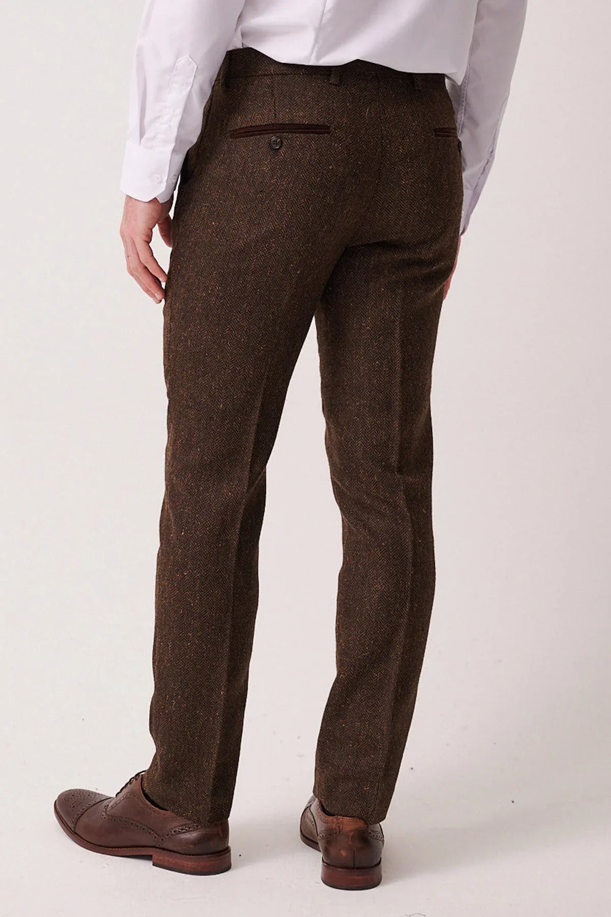 3-Teilig Herren Anzug Tweed Dean Brown - Marc Darcy