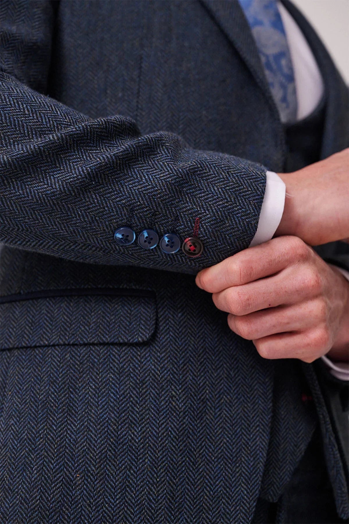 Marc Darcy - Sakko Dean Blue Tweed