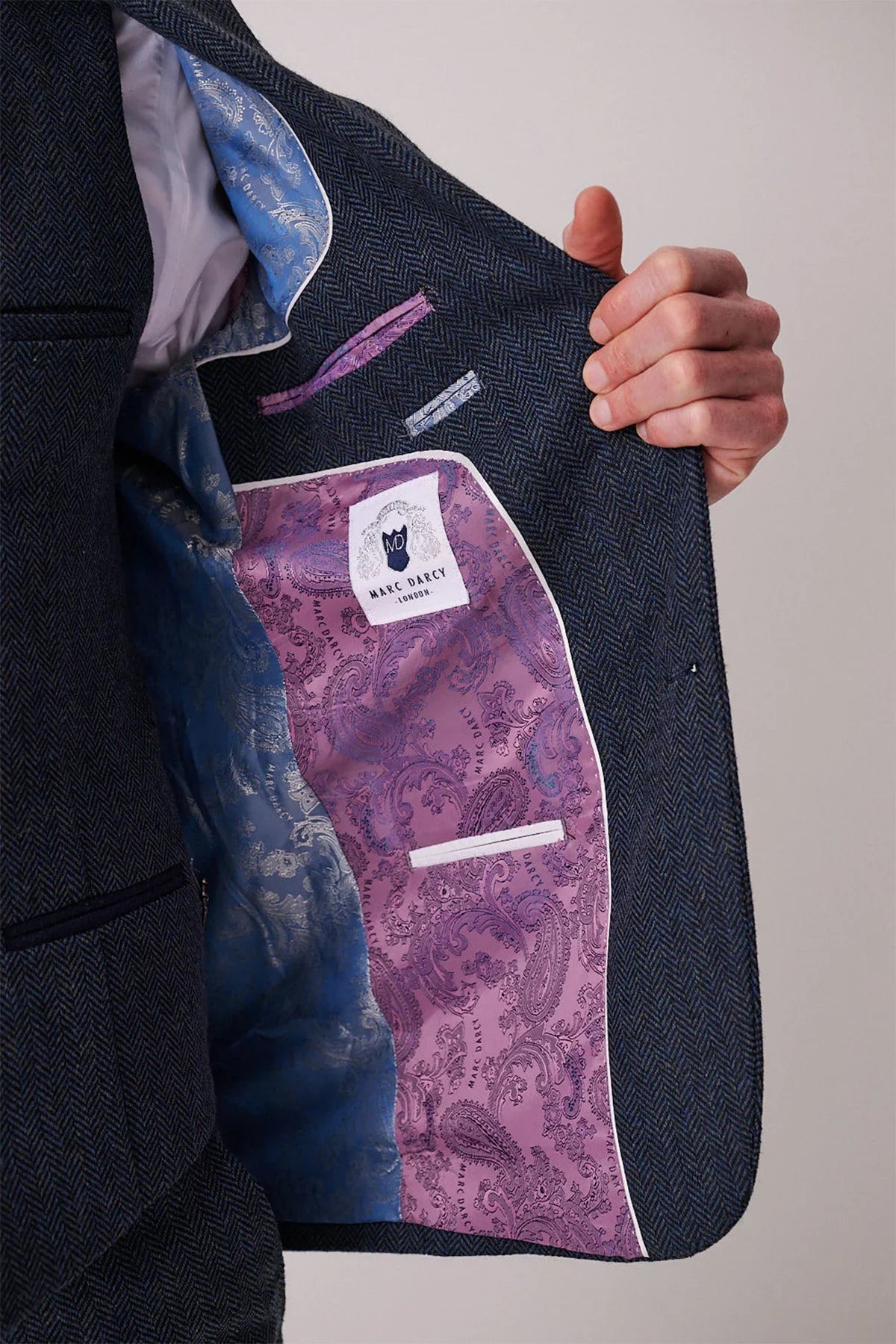 Marc Darcy - Sakko Dean Blue Tweed