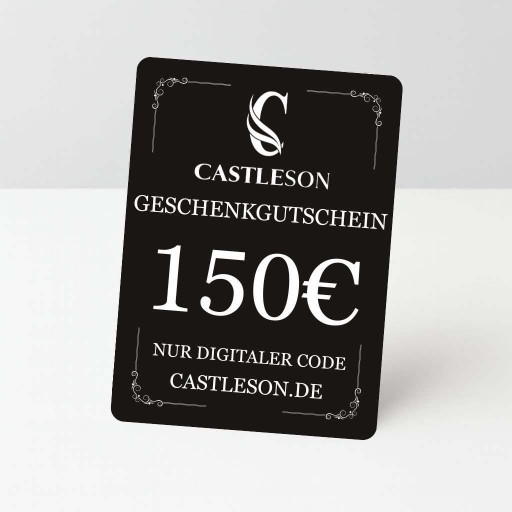 €100 CASTLESON Geschenkgutschein – Für Herrenanzüge &