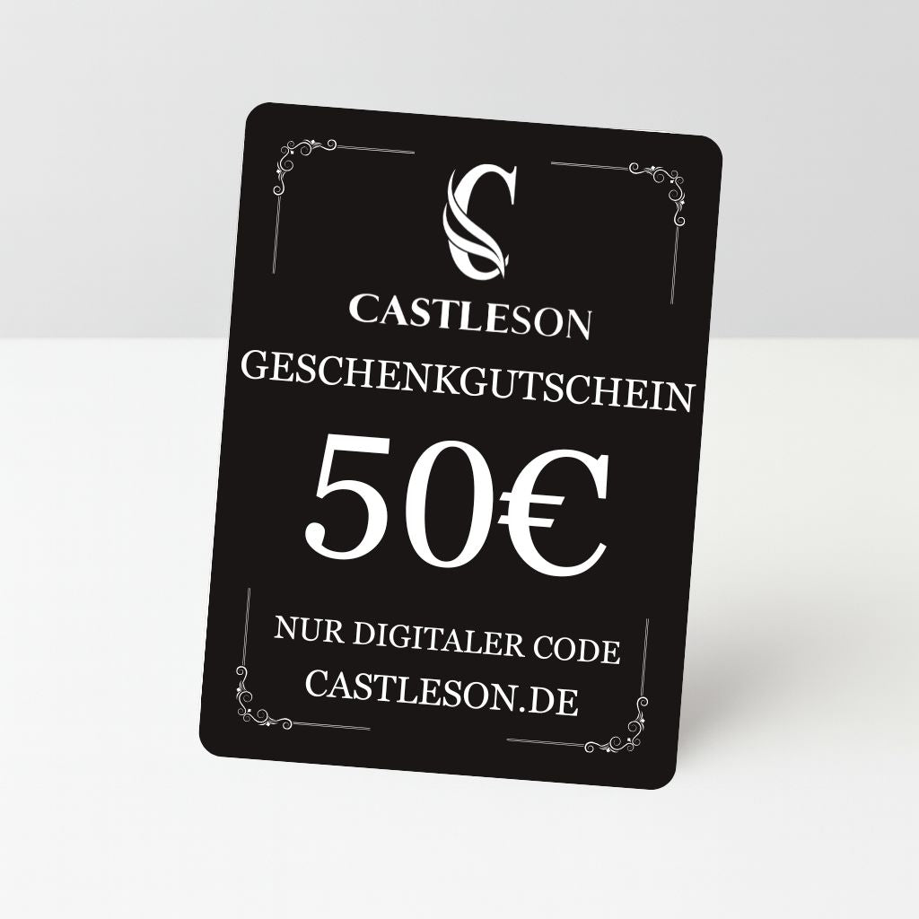 €100 CASTLESON Geschenkgutschein – Für Herrenanzüge &