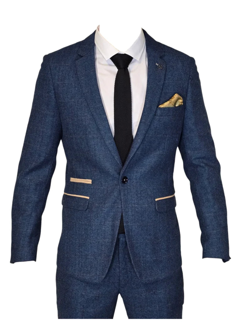 2-teiliger Anzug - blauer Herrenanzug - Dion Blue