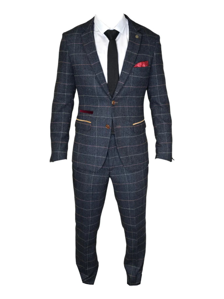2-teiliger Anzug - Herrenanzug - Tweed Eton 2pc - tweedelig