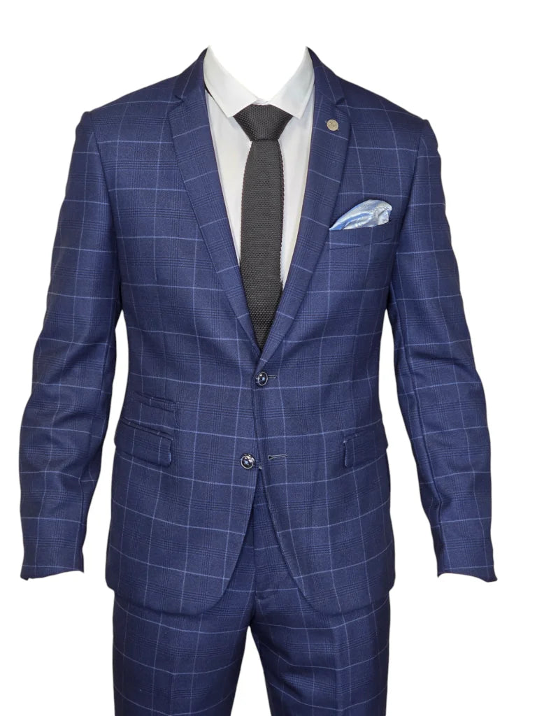 2-teiliger Navy Blue Herrenanzug - Edison Sky 2pc