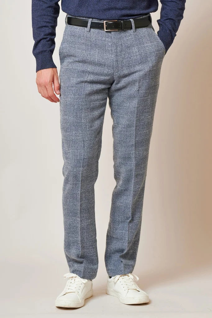 2-teiliges Tweed-Anzug – Marc Darcy Kris Sky Blue