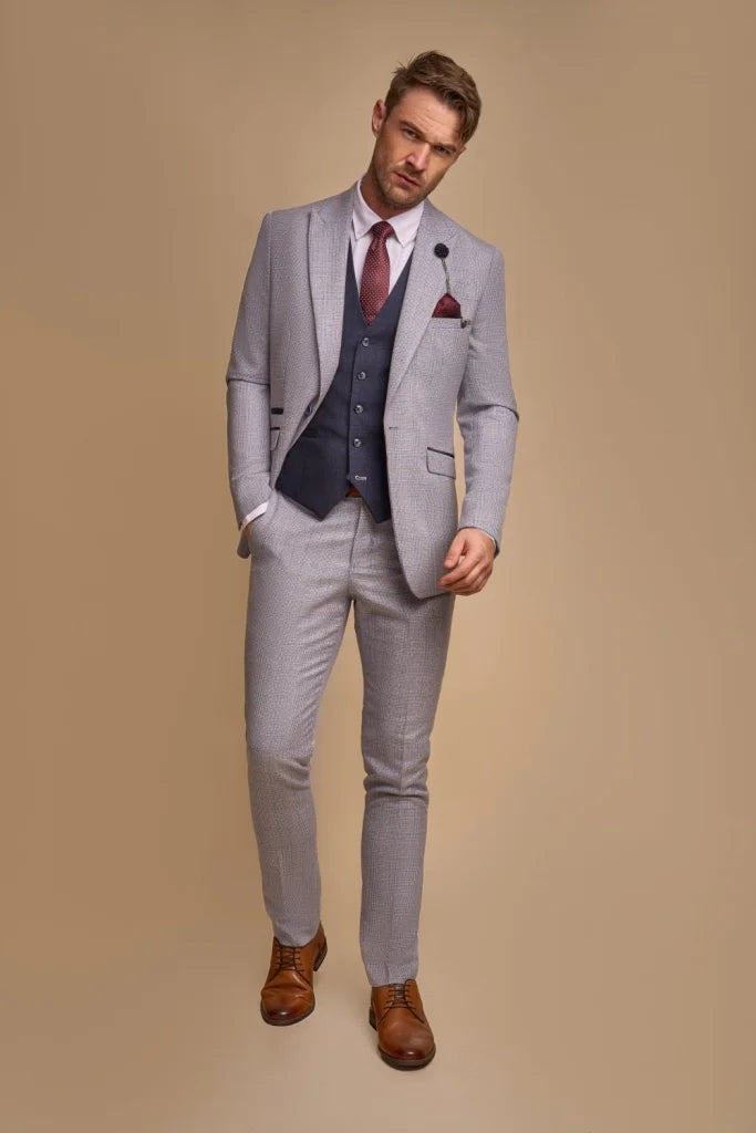 3 - teiliger Anzug Cavani Caridi Himmelblau - Mix and Match