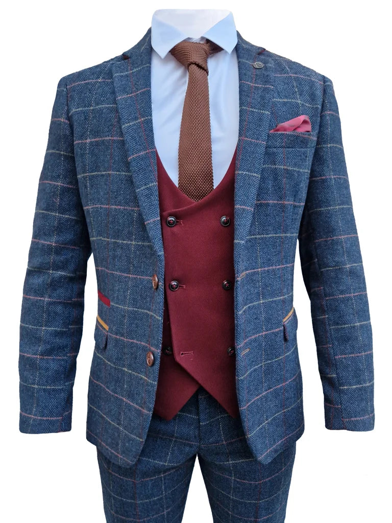 3 - teiliger Herrenanzug Tweed Eton - Mix & Match