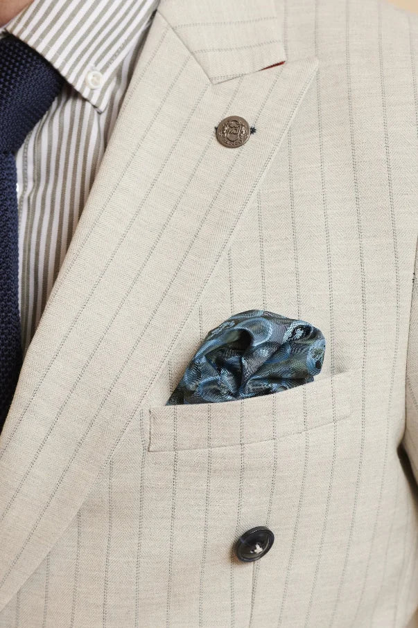 3-teiliger Stone Herrenanzug Pinstripe - Marc Darcy Grant