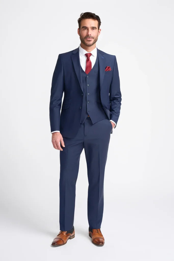 3-teiliges Navy Herrenanzug – Cavani Bond Navy - driedelig