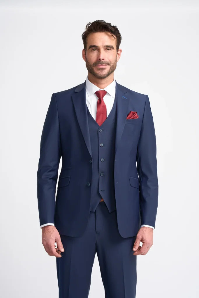 3-teiliges Navy Herrenanzug – Cavani Bond Navy - driedelig