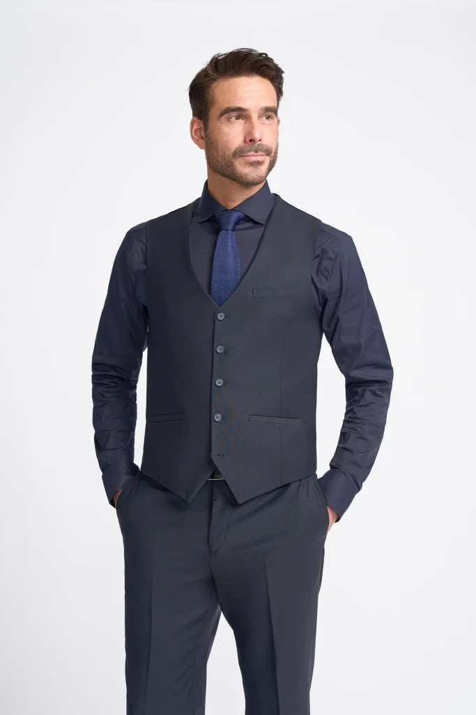 3-teiliges Navy Herrenanzug – Cavani Bond Midnight Navy