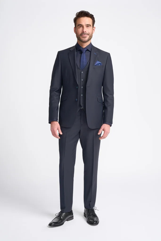 3-teiliges Navy Herrenanzug – Cavani Bond Midnight Navy