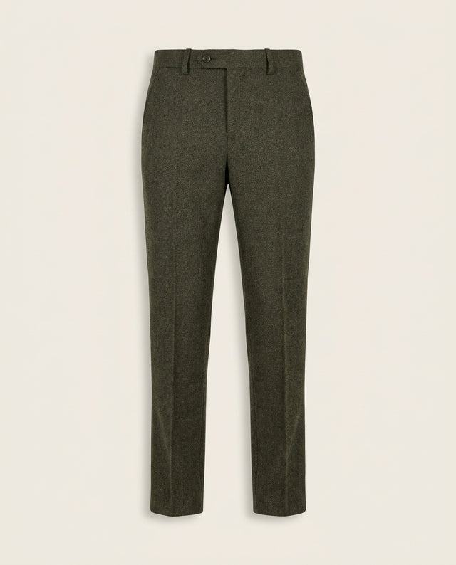 CASTLESON - Spodnie Chief Olive Tweed