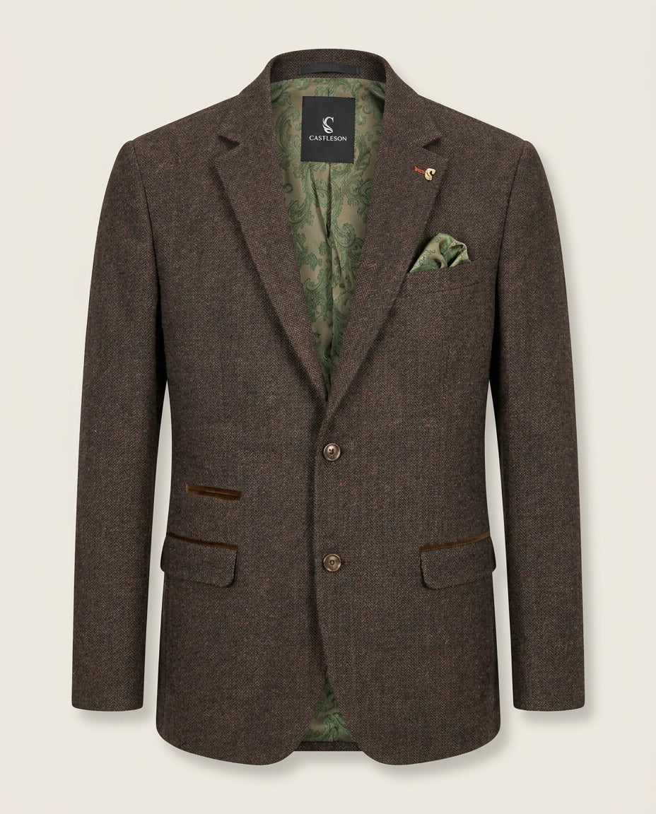 CASTLESON Chief Brown – Colbert Bruin Heren — voorkant