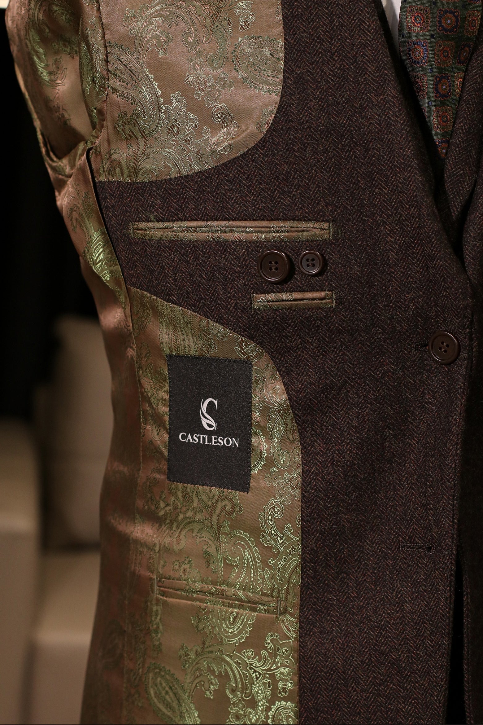 CASTLESON Chief – Gilet Bruin Heren 16
