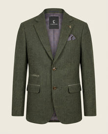 CASTLESON - Sakko Chief Olive Tweed