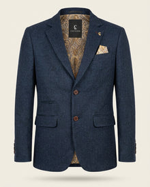 CASTLESON - Sakko Chief Navy Tweed