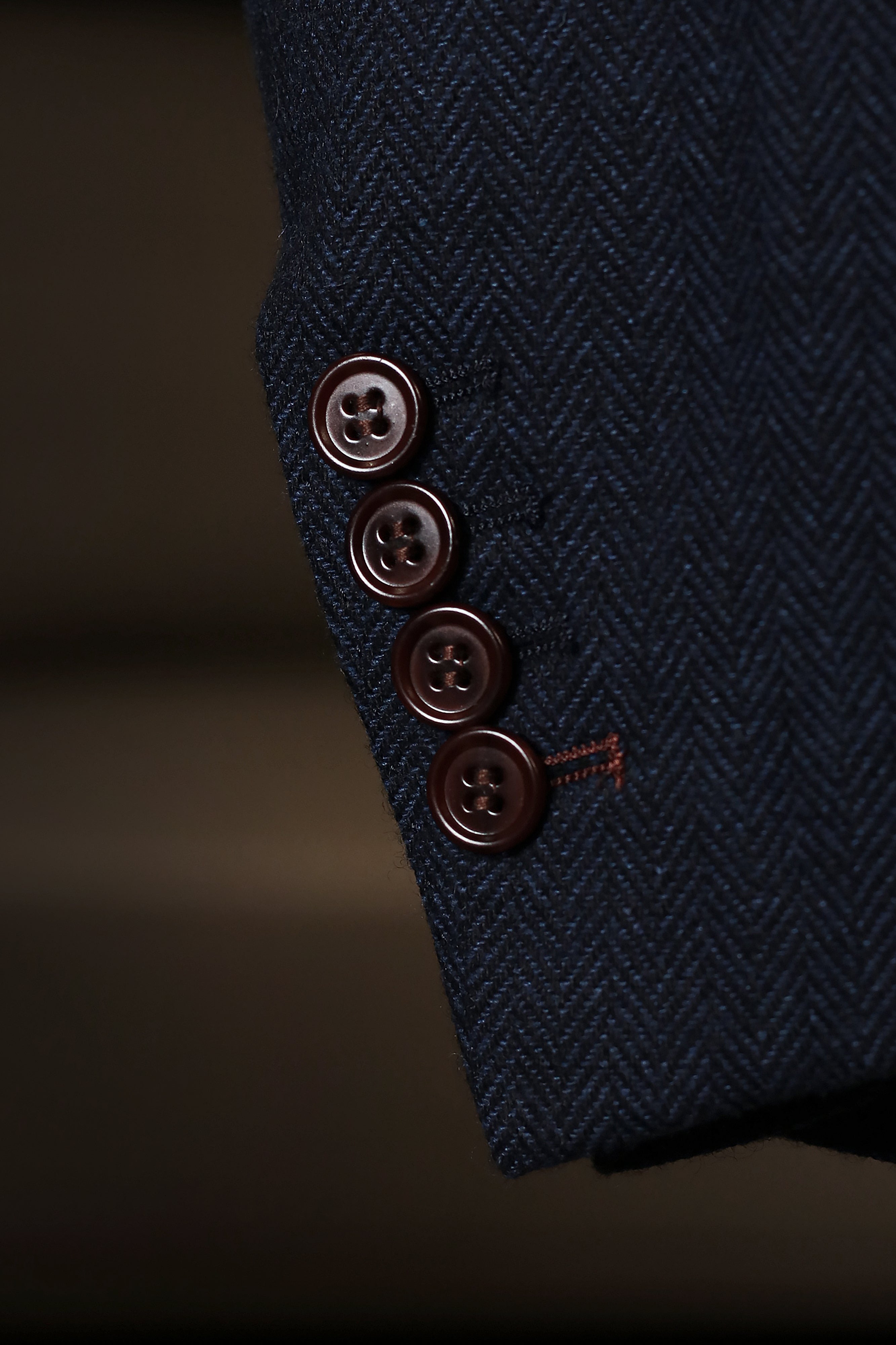CASTLESON - Marynarka Chief Navy Tweed