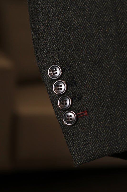 CASTLESON Chief – Herrenanzug Olive Tweed Mix & Match