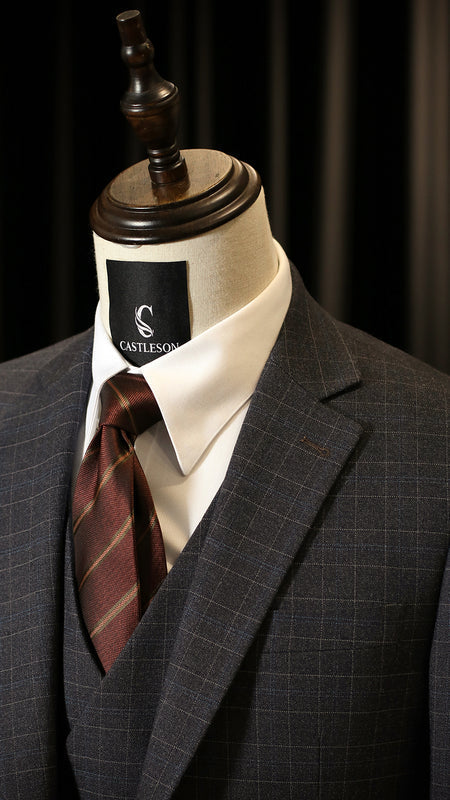 CASTLESON Phantom – Dreiteiliger Herrenanzug Grau