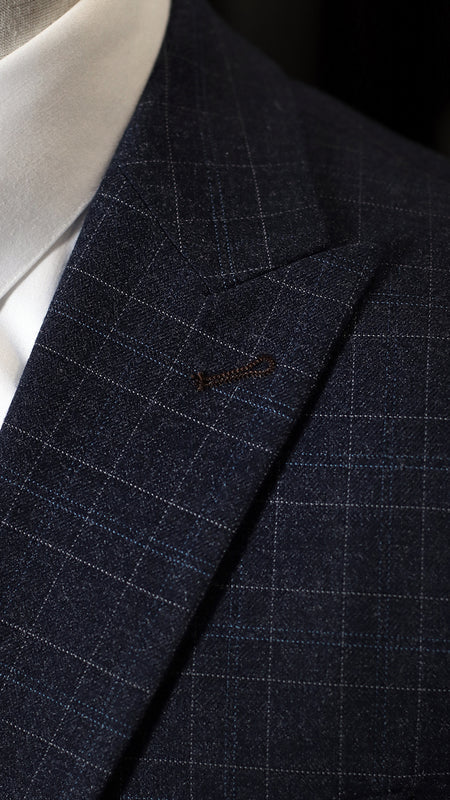 CASTLESON Phantom – Dreiteiliger Herrenanzug Navy/Tan Mix &