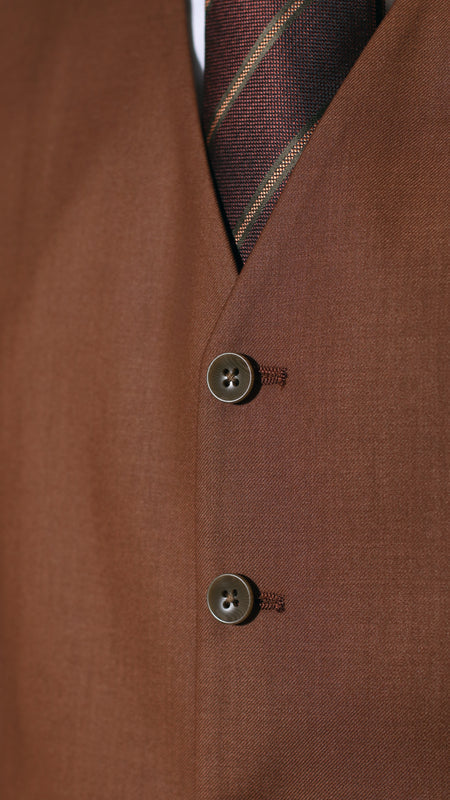 CASTLESON Phantom – Dreiteiliger Herrenanzug Navy/Tan Mix &