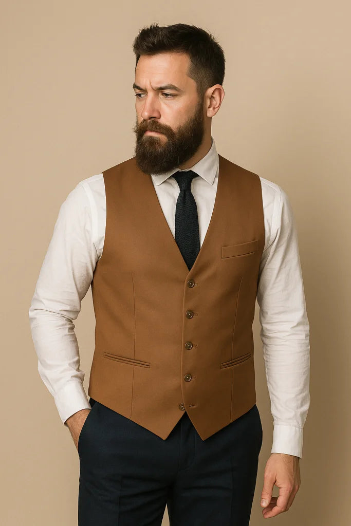 CASTLESON – Weste Bradley Tan - Weste