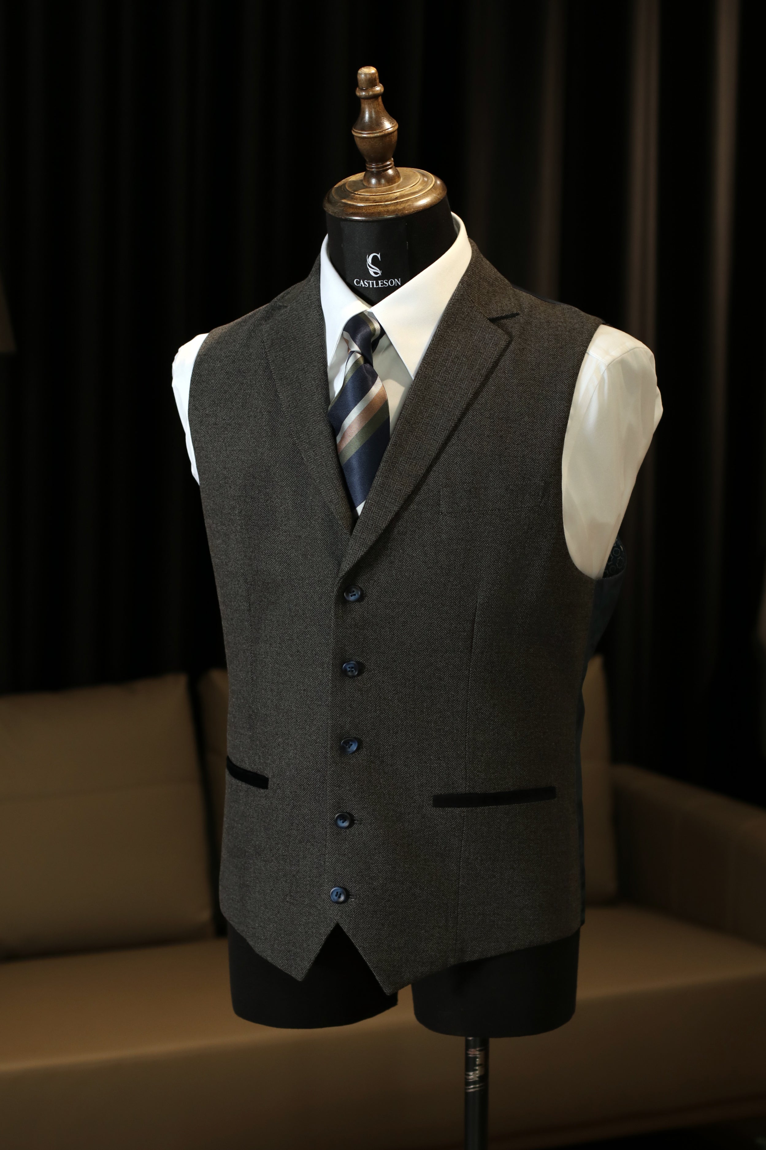 CASTLESON - Gilet Chief Grey - Gilet