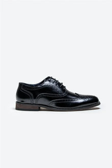 Cavani Clark buty czarne - Wingtip Brogue