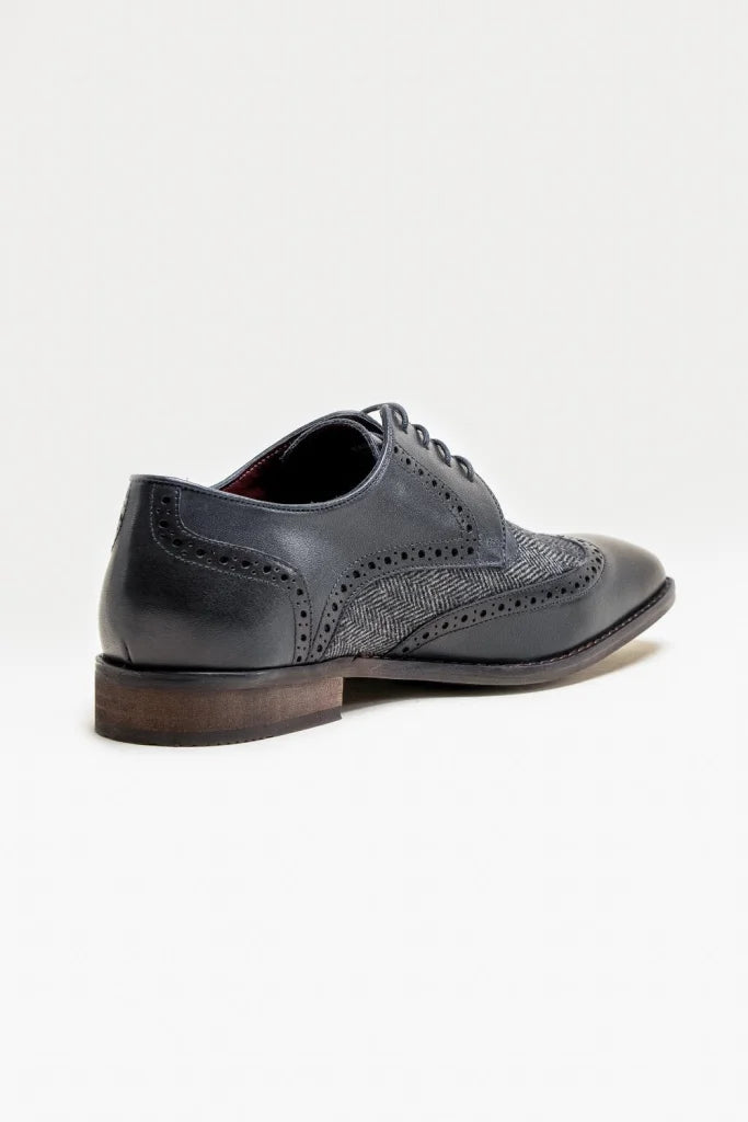 Cavani Faro Tweed Schuhe - Navy - schoenen