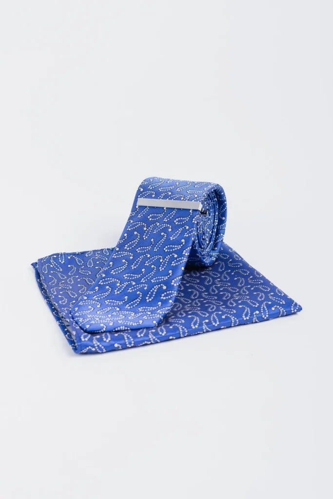Cavani - Hellblaues Krawattenset - gentleman set