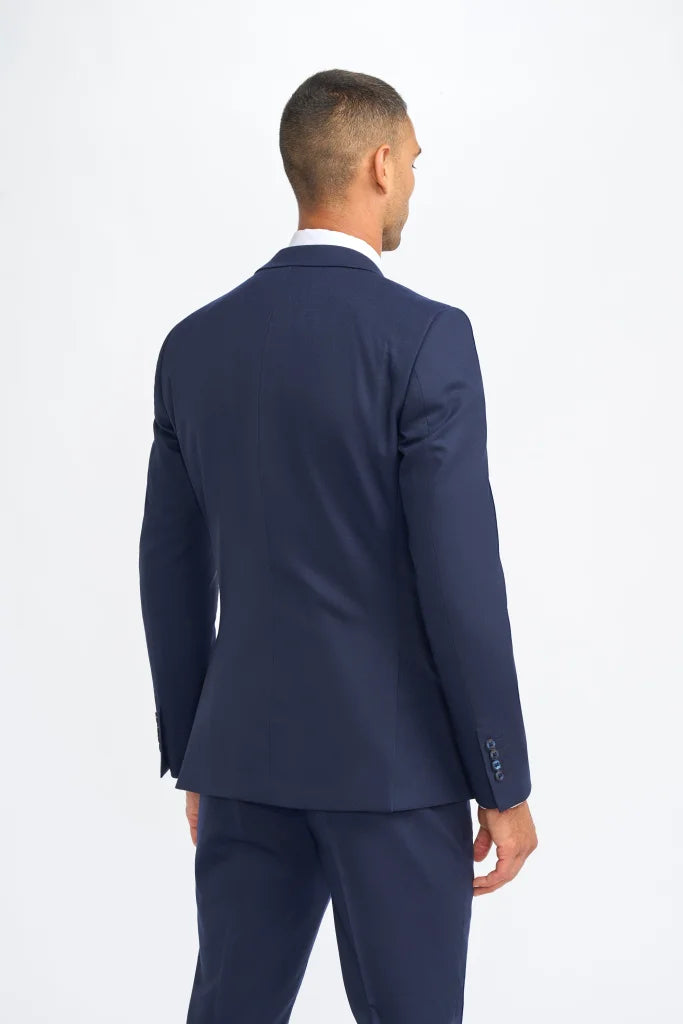 Cavani James – Sakko Navy Super 130s Wolle - Colbert