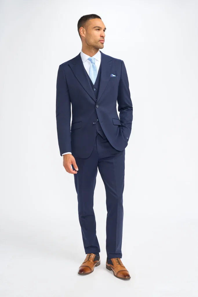 Cavani James – Sakko Navy Super 130s Wolle - Colbert