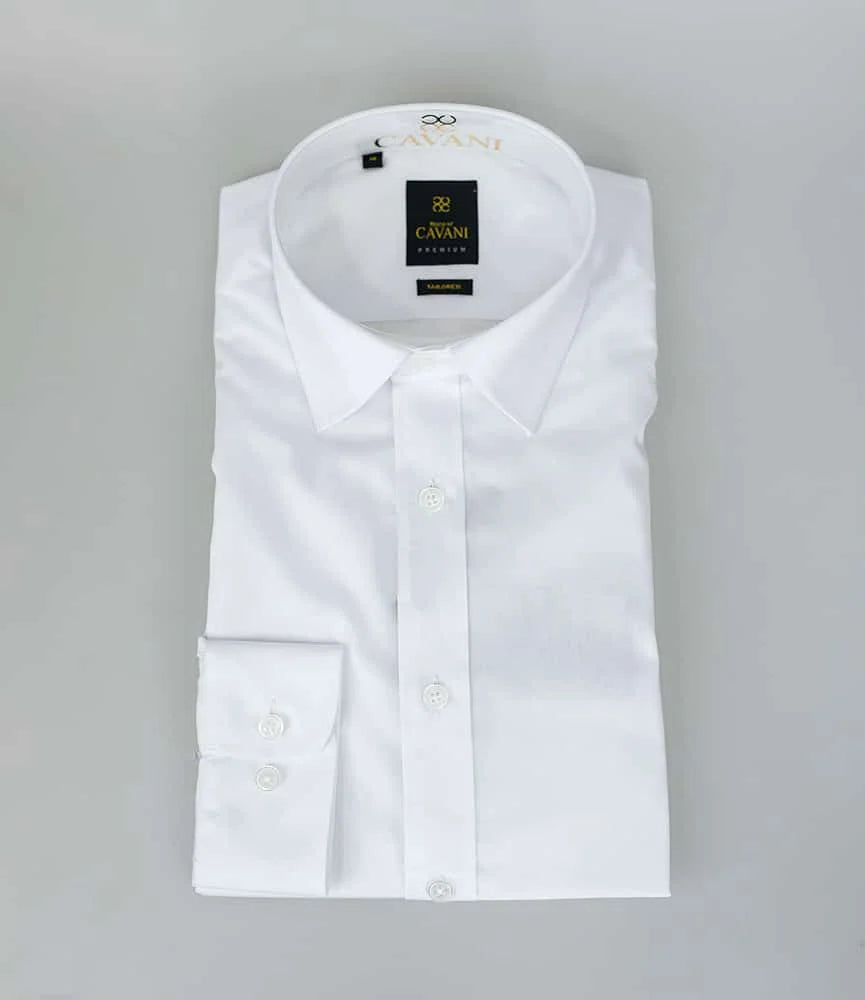 Cavani Slim Fit Herrenhemd weiß - overhemd