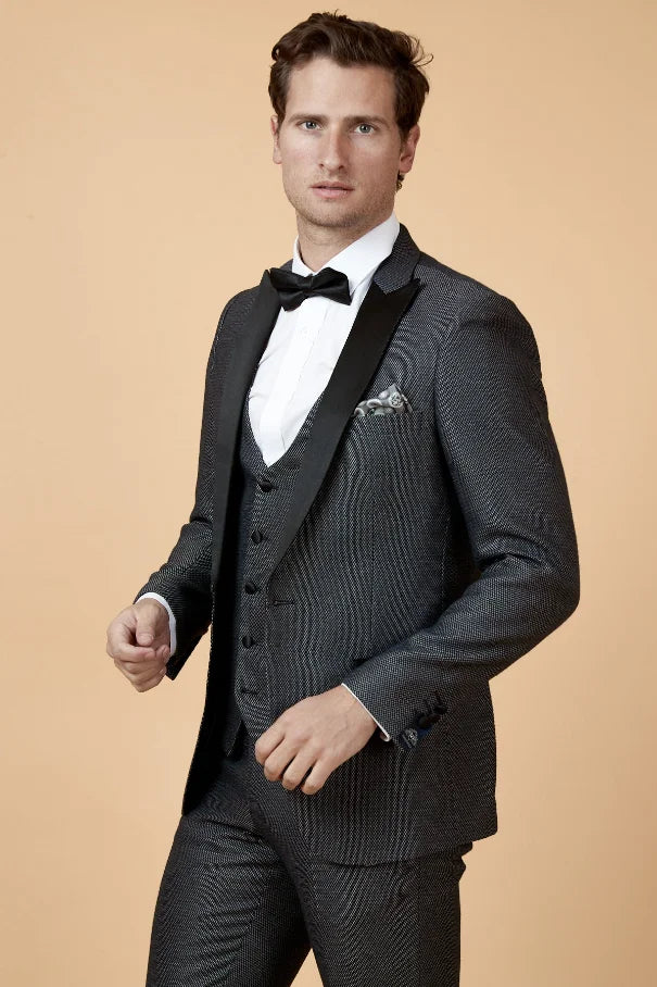 Charcoal Grey Smoking 3 - teilig - Marc Darcy Spencer