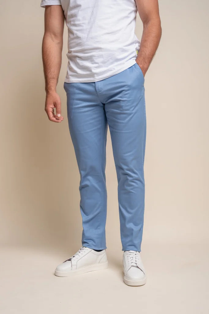 Chino hose herren Azure - Cavani Dakota - 30/S / Azure