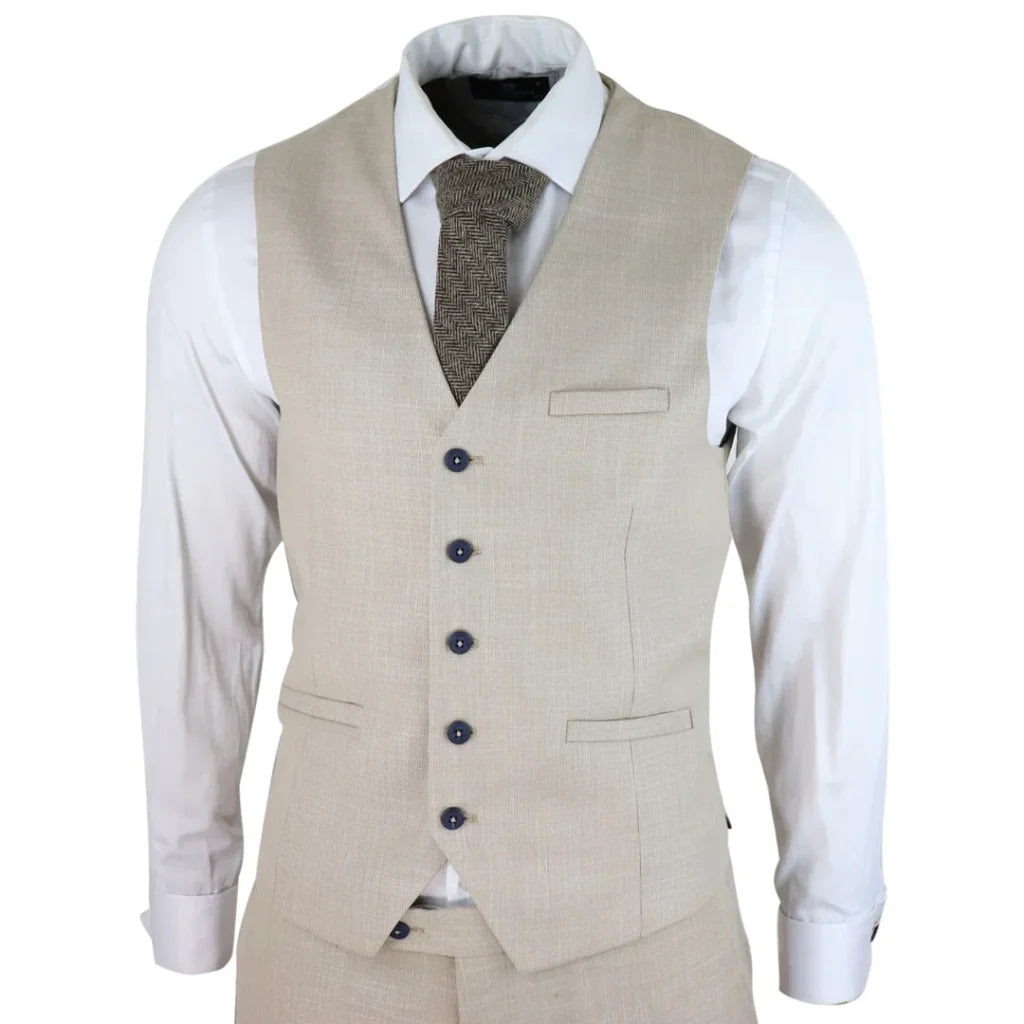 Dreiteiliger Anzug - Cavani Miami Beige - driedelig pak