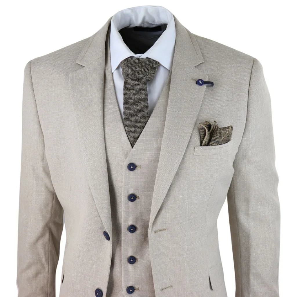 Dreiteiliger Anzug - Cavani Miami Beige - driedelig pak