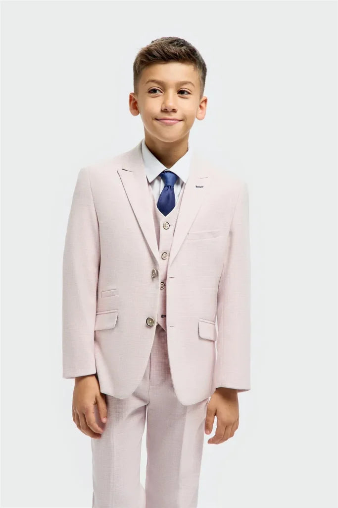 Dreiteiliger Anzug für Kinder – Tropez Mauve - kinder pak