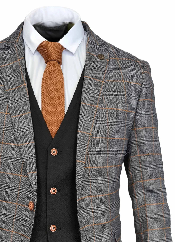 Dreiteiliger Anzug Jenson Grau Mix and Match - driedelig pak