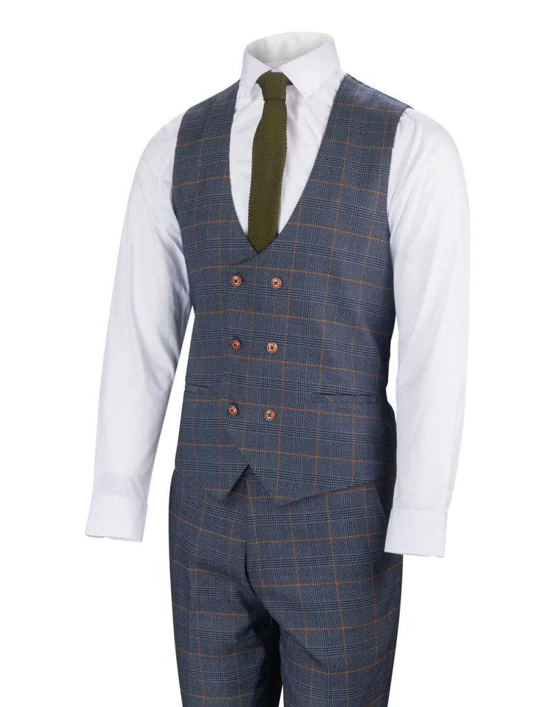 Dreiteiliger anzug jenson Sky blue - driedelig pak