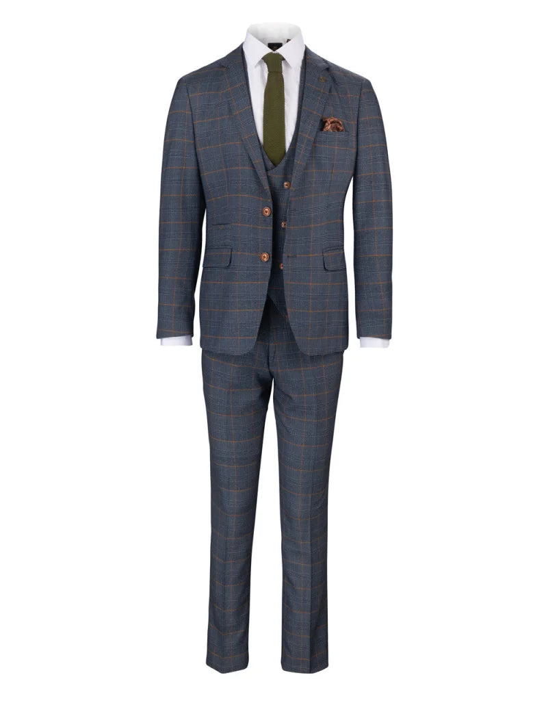 Dreiteiliger anzug jenson Sky blue - driedelig pak
