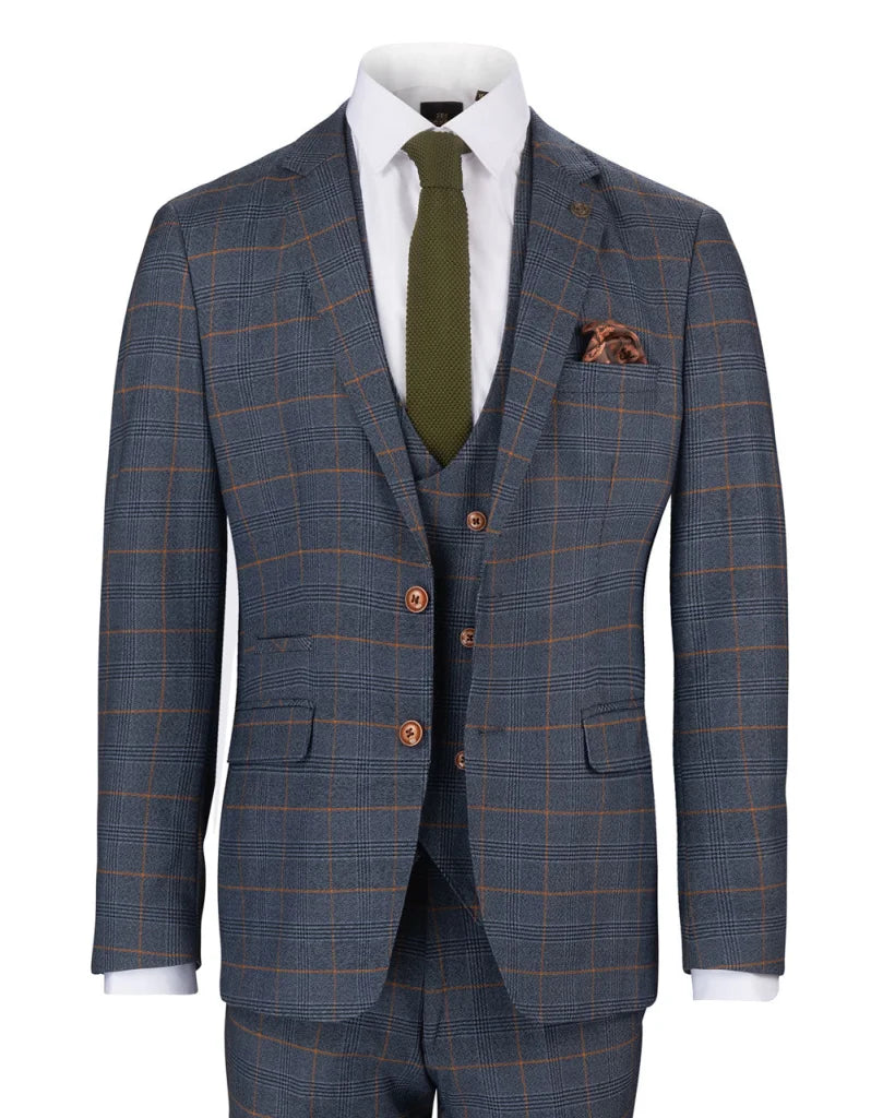 Dreiteiliger anzug jenson Sky blue - driedelig pak