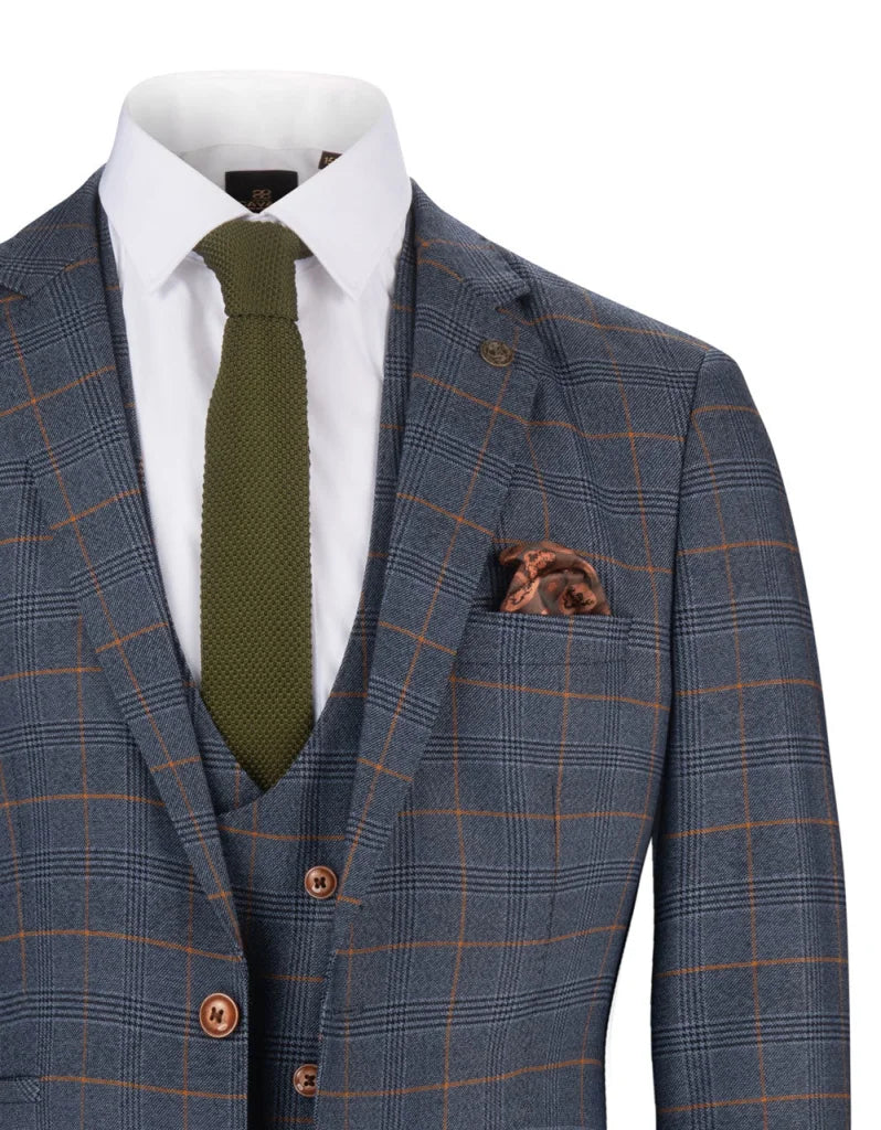 Dreiteiliger anzug jenson Sky blue - driedelig pak