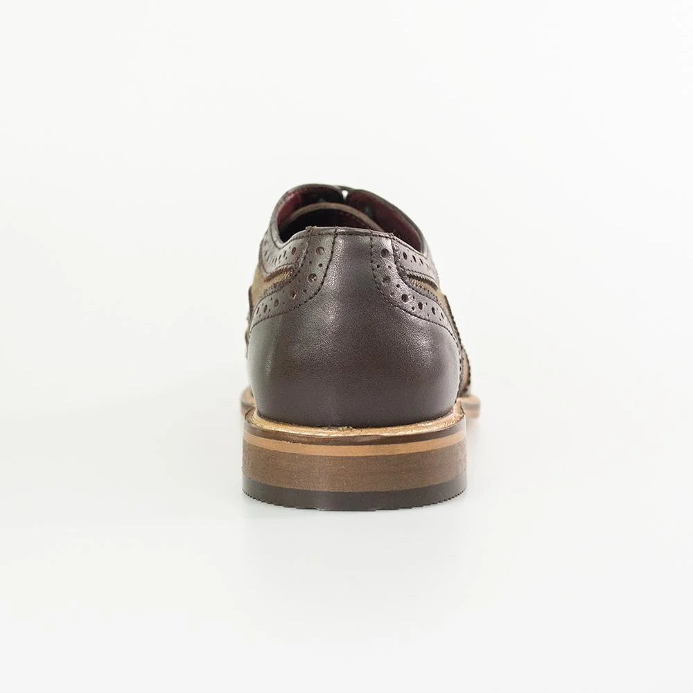 Edle Schuhe | Cavani Ellington Braun Tweed - schoenen