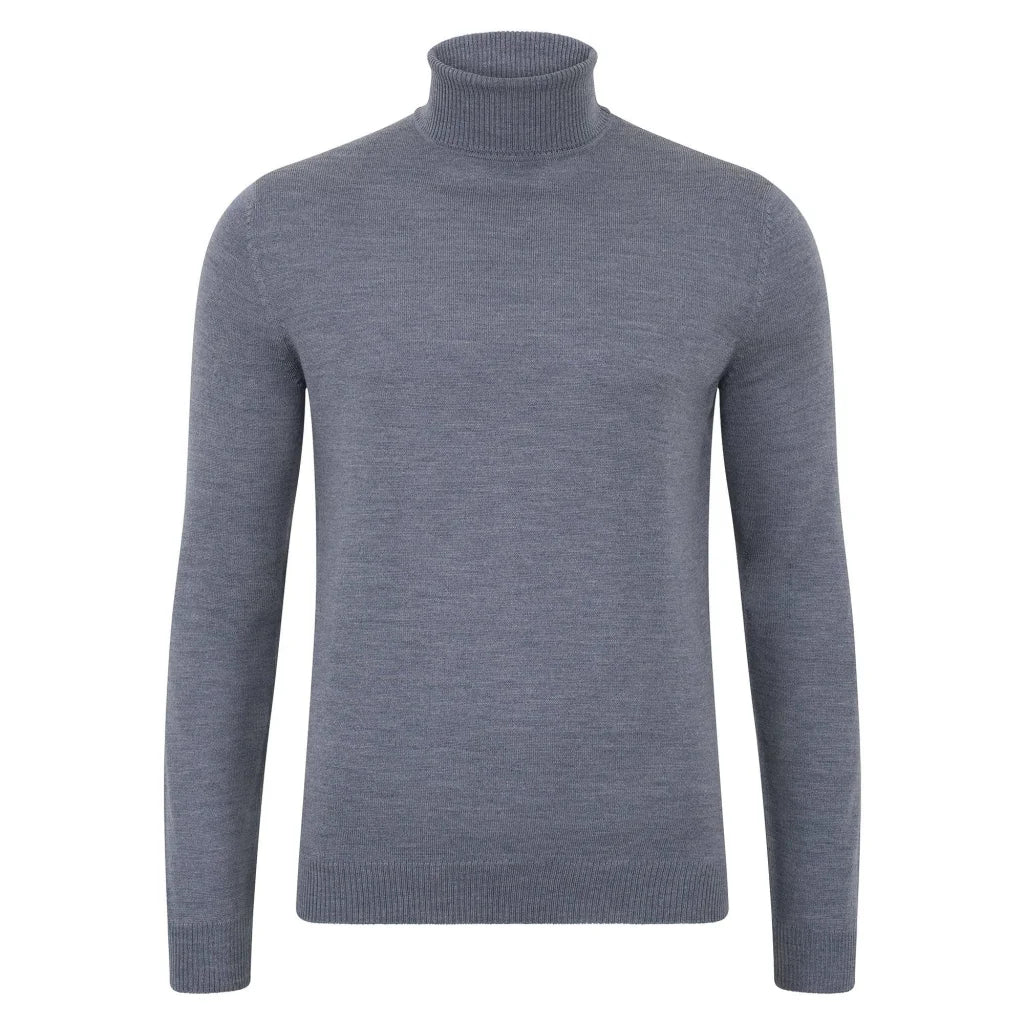Extra feiner Merinowollpullover mit Rollkragen für Herren